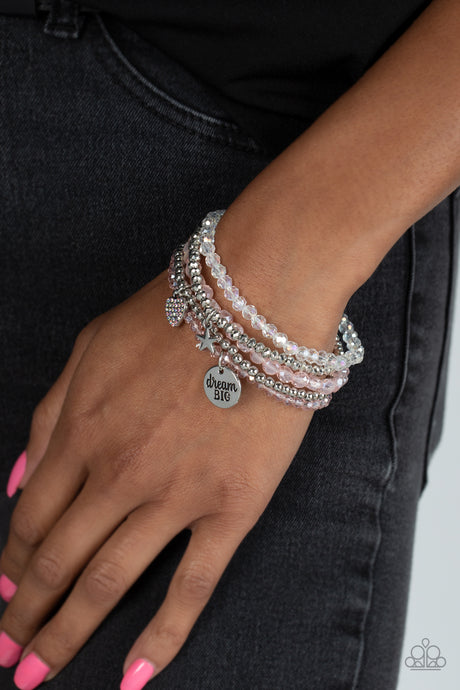 Paparazzi ~ Teenage DREAMER ~ Pink Bracelet