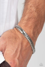 Load image into Gallery viewer, Paparazzi ~ Cargo Couture ~ Men&#39;s Silver Urban Bracelet