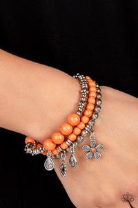 Paparazzi ~ Individual Inflorescence ~ Orange Bracelet