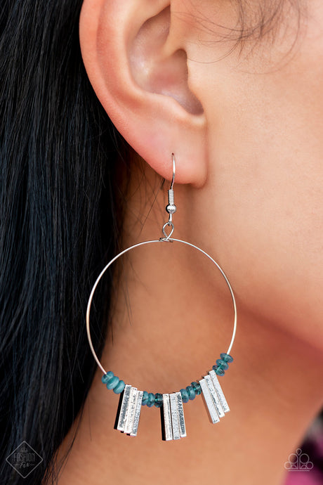 Paparazzi ~ Luxe Lagoon ~ Blue Earrings (Fashion Fix Exclusive)