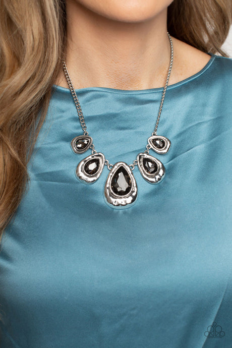 Paparazzi ~ Formally Forged ~ Silver Necklace Set