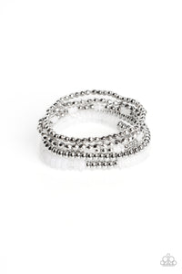 Paparazzi ~ Pristine Pixie Dust ~ White Bracelet