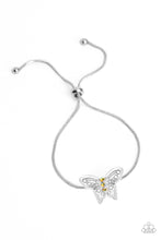 Load image into Gallery viewer, Paparazzi ~ Wings of Wonder ~ Yellow Butterfly Bracelet