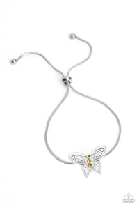 Paparazzi ~ Wings of Wonder ~ Yellow Butterfly Bracelet