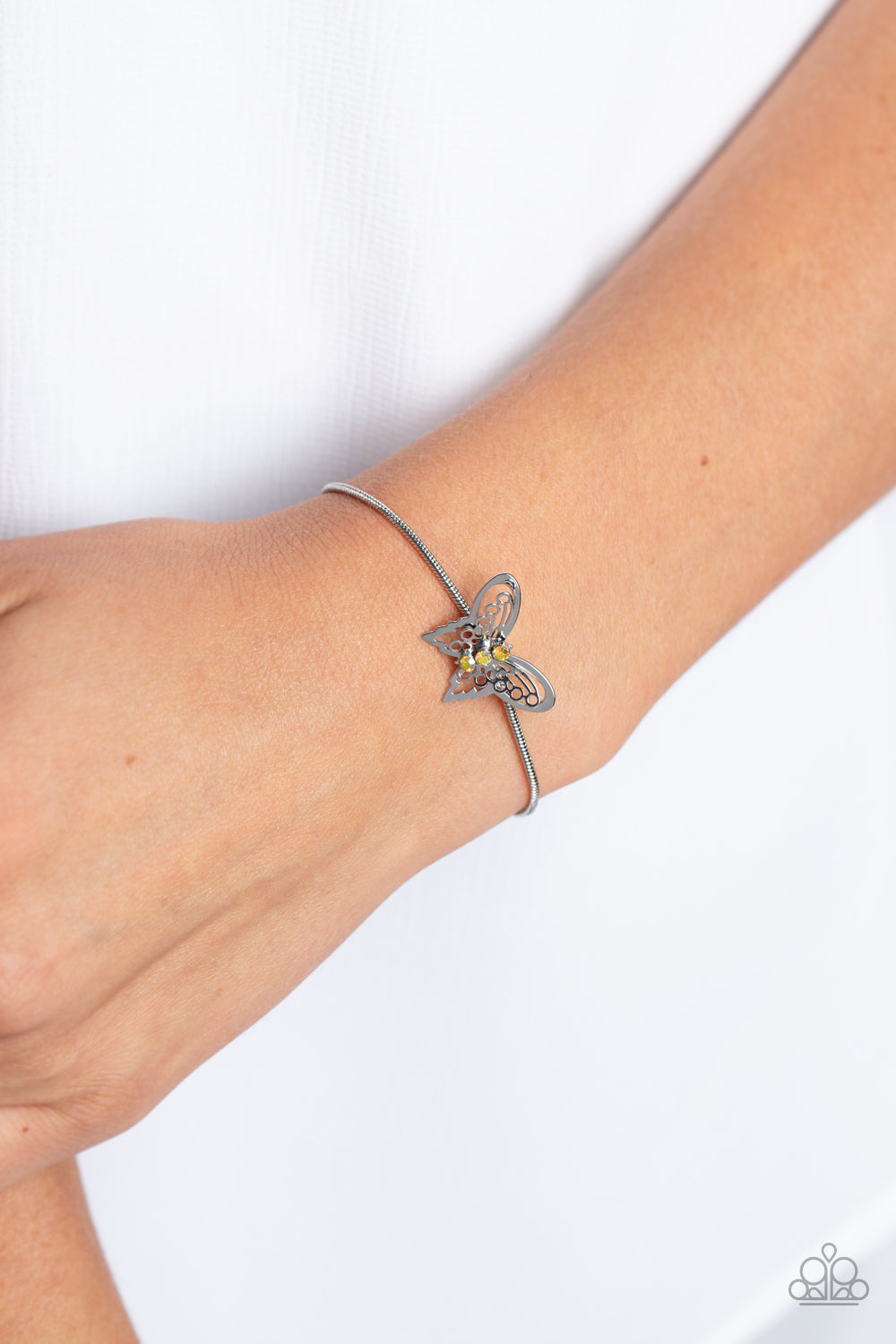 Paparazzi ~ Wings of Wonder ~ Yellow Butterfly Bracelet