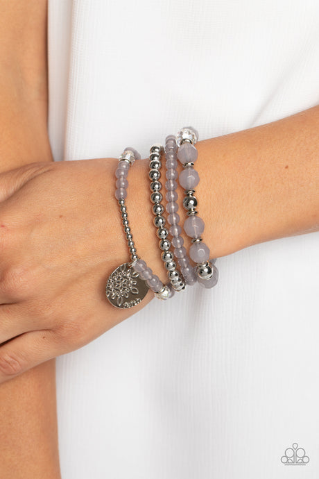 Paparazzi ~ Surfer Style ~ Silver Inspirational Bracelet