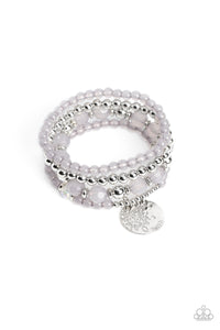 Paparazzi ~ Surfer Style ~ Silver Inspirational Bracelet