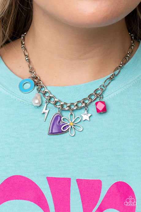 Paparazzi ~ Living in CHARM-ony ~ Purple Necklace Set