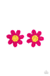 Paparazzi ~ Sensational Seeds ~ Pink Seed Bead Post Earrings