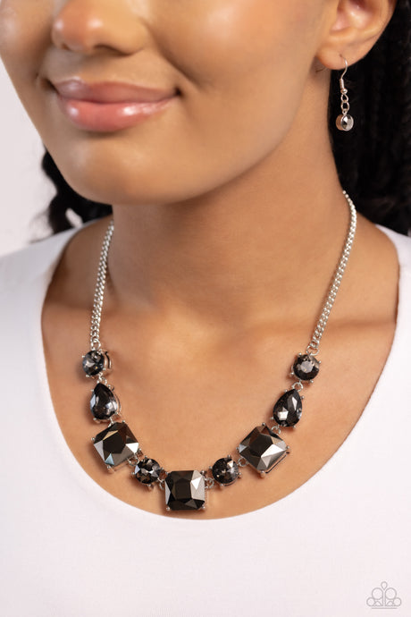 Paparazzi ~ Elevated Edge ~ Silver Necklace Set