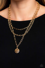 Load image into Gallery viewer, Paparazzi ~ Winking Wanderer ~ Gold Necklace Set