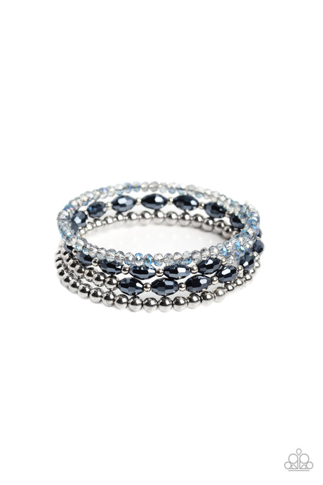 Paparazzi ~ Celestial Chapter ~ Blue Infinity Wrap Style Bracelet