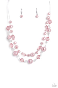 Paparazzi ~ Parisian Pearls ~ Pink Necklace Set