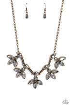 Load image into Gallery viewer, Paparazzi ~ Dauntlessly Debonair ~ Brass Necklace Set