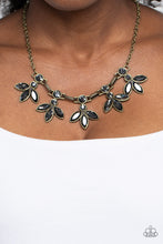 Load image into Gallery viewer, Paparazzi ~ Dauntlessly Debonair ~ Brass Necklace Set