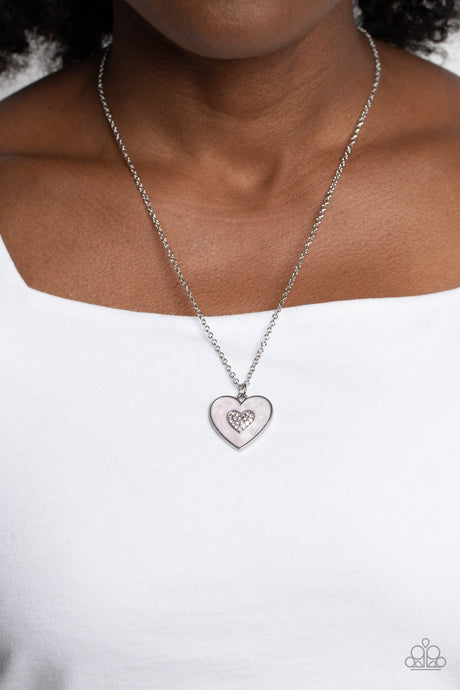 Paparazzi ~ So This Is Love ~ Pink Necklace Set