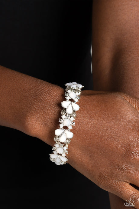 Paparazzi ~ Teasing Torrent ~ White Bracelet