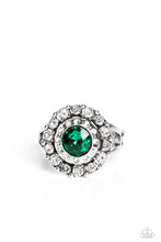Load image into Gallery viewer, Paparazzi ~ Twinkling Trance ~ Green Ring with Stretchy Band