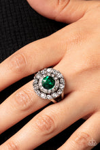 Load image into Gallery viewer, Paparazzi ~ Twinkling Trance ~ Green Ring with Stretchy Band