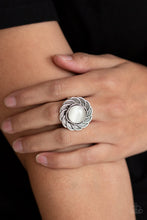 Load image into Gallery viewer, Paparazzi - Gardenia Glow - White Ring - Klassy Jewelz Boutique