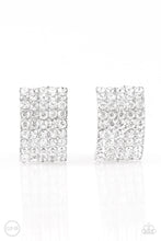 Load image into Gallery viewer, Paparazzi - Hollywood Hotshot - White Clip-On Earrings - Klassy Jewelz Boutique