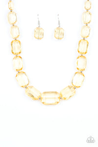 Paparazzi - ICE Versa - Yellow Necklace - Klassy Jewelz Boutique