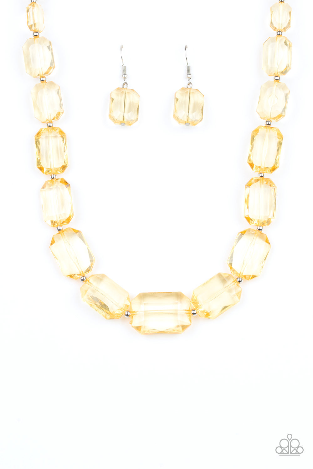 Paparazzi - ICE Versa - Yellow Necklace - Klassy Jewelz Boutique