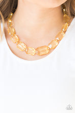 Load image into Gallery viewer, Paparazzi - ICE Versa - Yellow Necklace - Klassy Jewelz Boutique