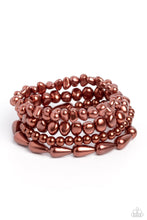 Load image into Gallery viewer, Paparazzi ~ Gossip PEARL ~ Brown Pearl Bracelet