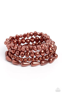 Paparazzi ~ Gossip PEARL ~ Brown Pearl Bracelet
