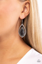 Load image into Gallery viewer, Paparazzi ~ Twisted Trailblazer ~ Black Earrings