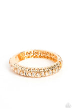 Load image into Gallery viewer, Paparazzi ~ Crafted Coals ~ Gold Bangle Bracelet