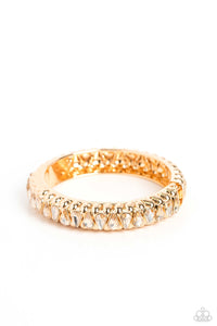 Paparazzi ~ Crafted Coals ~ Gold Bangle Bracelet