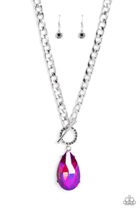 Paparazzi ~ Edgy Exaggeration ~ Pink Necklace Set