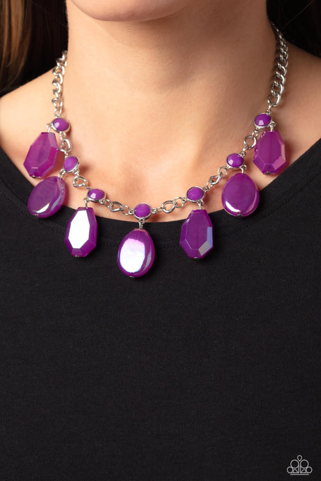 Paparazzi ~ Maldives Mural ~ Purple Necklace Set