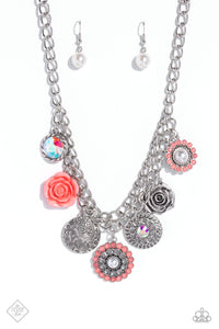 Paparazzi ~ Garden Grace ~ Orange Necklace and Bracelet Set (Fashion Fix Exclusive)