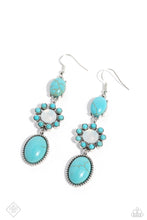 Load image into Gallery viewer, Paparazzi ~ Carefree Cowboy ~ Blue Turquoise Earrings (Fashion Fix Exclusive)