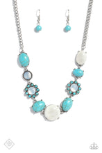 Load image into Gallery viewer, Paparazzi ~ Cowboy Catwalk ~ Blue Turquoise Necklace and Bracelet Set (Fashion Fix Exclusive)