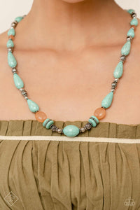 Paparazzi ~ Nile River Redux ~ Blue Necklace and Bracelet Set (Fashion Fix Exclusive)