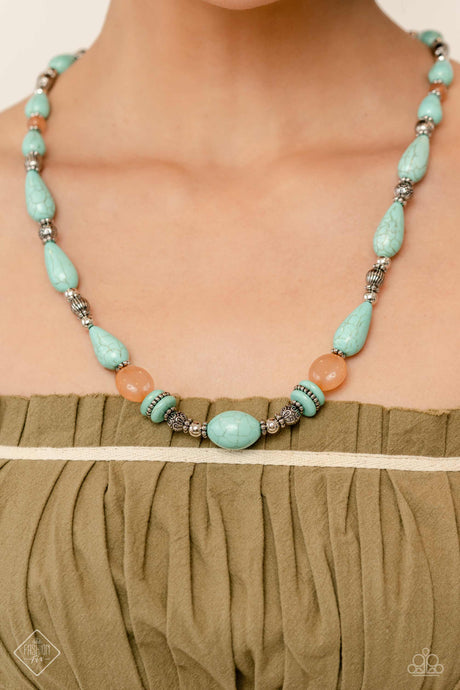 Paparazzi ~ Nile River Redux ~ Blue Necklace and Bracelet Set (Fashion Fix Exclusive)