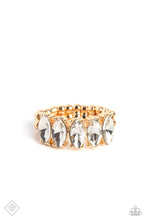 Load image into Gallery viewer, Paparazzi ~ Lavish Lure ~ Gold Ring with a Dainty Stretchy Band (Fashion Fix Exclusive)