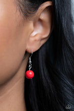 Load image into Gallery viewer, Paparazzi ~ Fetching Filigree ~ Red Necklace Set