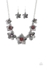 Load image into Gallery viewer, Paparazzi ~ Free FLORAL ~ Red Necklace Set