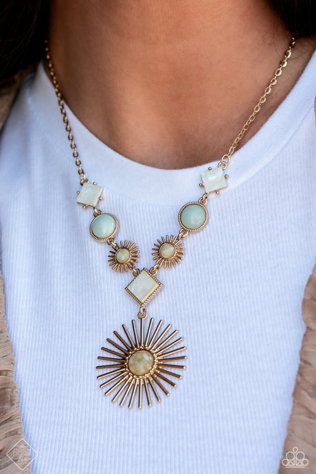 Paparazzi ~ Sunburst Style ~ Gold Necklace Set (Fashion Fix Exclusive)