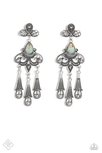 Paparazzi ~ Revered Rustic ~ Blue Post Earrings (Fashion Fix Exclusive)