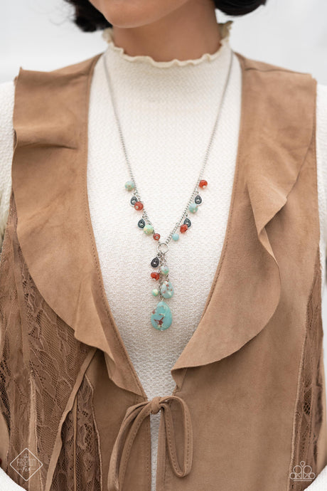 Paparazzi ~ Notably Natural ~ Blue Necklace Set (Fashion Fix Exclusive)