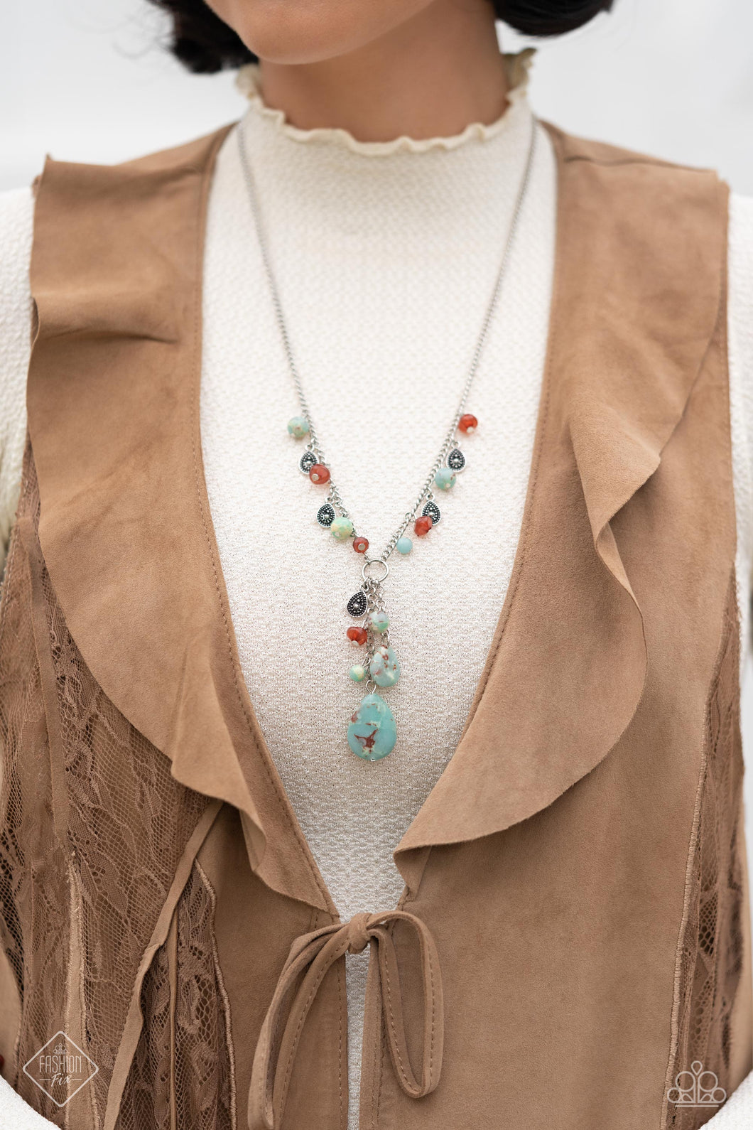 Paparazzi ~ Notably Natural ~ Blue Necklace Set (Fashion Fix Exclusive)