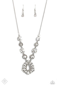 Paparazzi ~ RAREST in the Land ~ White Necklace Set (Fashion Fix Exclusive)