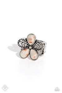 Paparazzi ~ Free-Spirited Formal ~ Blue Ring with Stretchy Band (Fashion Fix Exclusive)