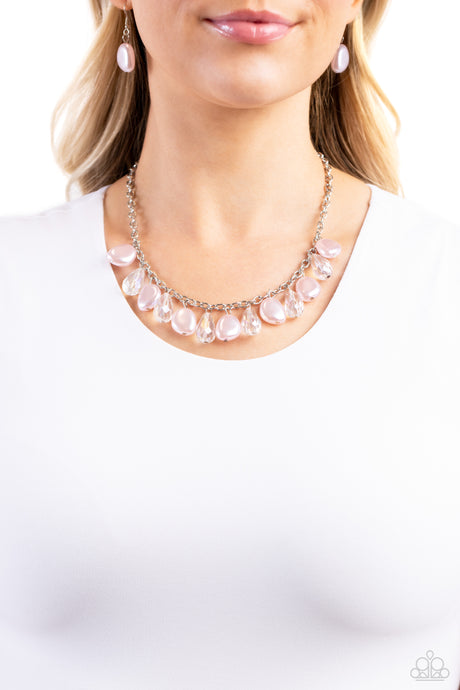 Paparazzi ~ Welcome to BALL Street ~ Pink Necklace Set